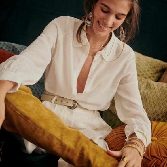 Sezane Tops - Sezane Suzane Shirt in Ecru size 36 NWT
